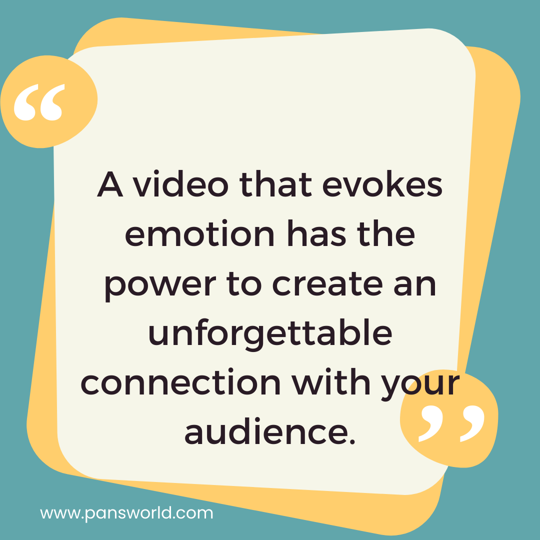 A video that evokes emotion has the power to create an unforgettable connection with your audience. A video that evokes emotion has the power to create an unforgettable connection with your audience.