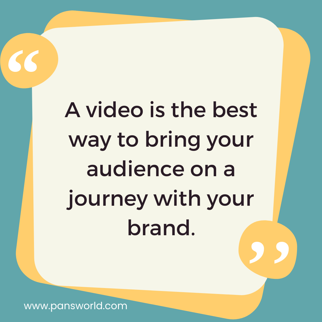 A video is the best way to bring your audience on a journey with your brand. A video is the best way to bring your audience on a journey with your brand.