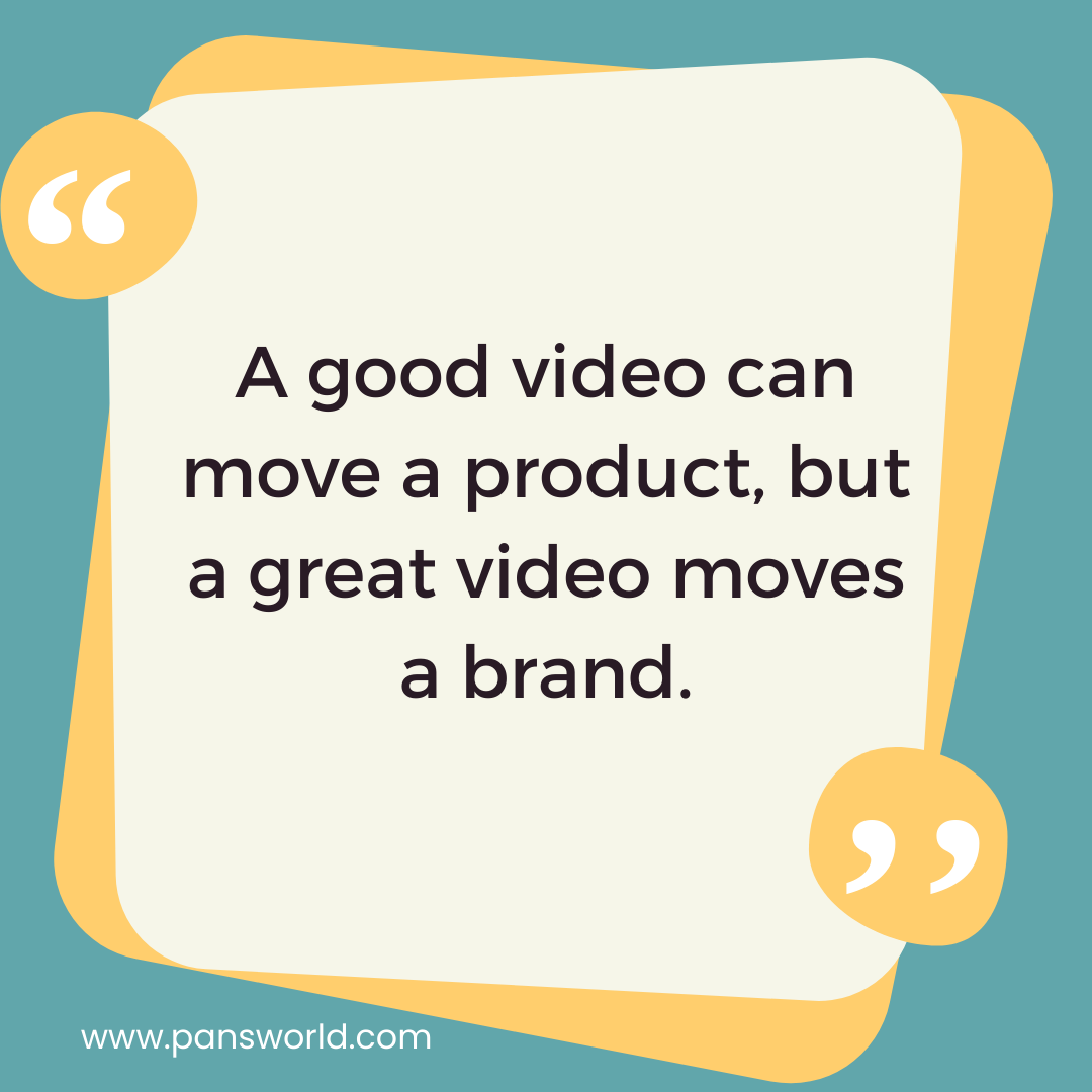 A good video can move a product, but a great video moves a brand. A good video can move a product, but a great video moves a brand.