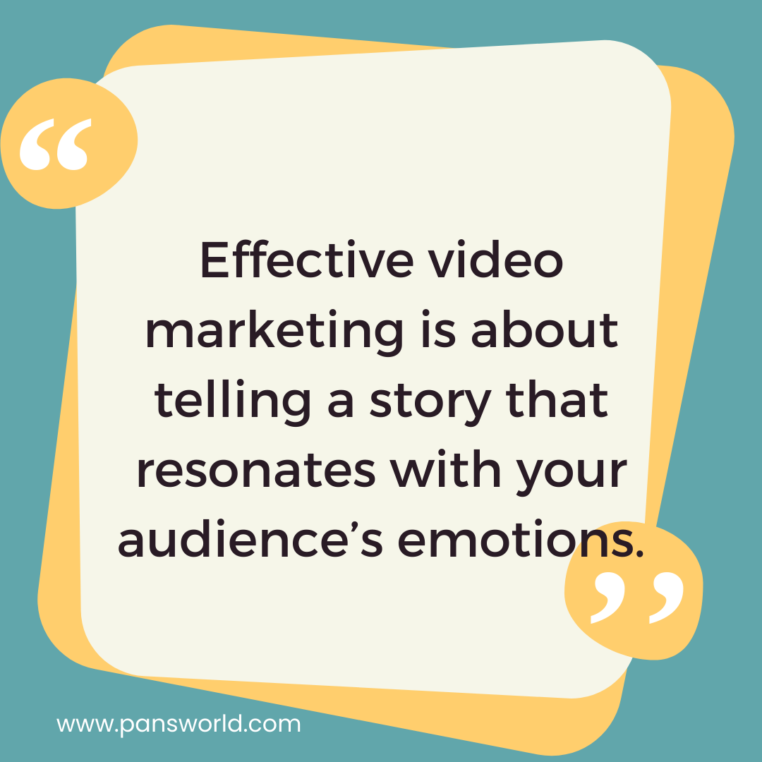 Effective video marketing is about telling a story that resonates with your audience’s emotions. Effective video marketing is about telling a story that resonates with your audience’s emotions.